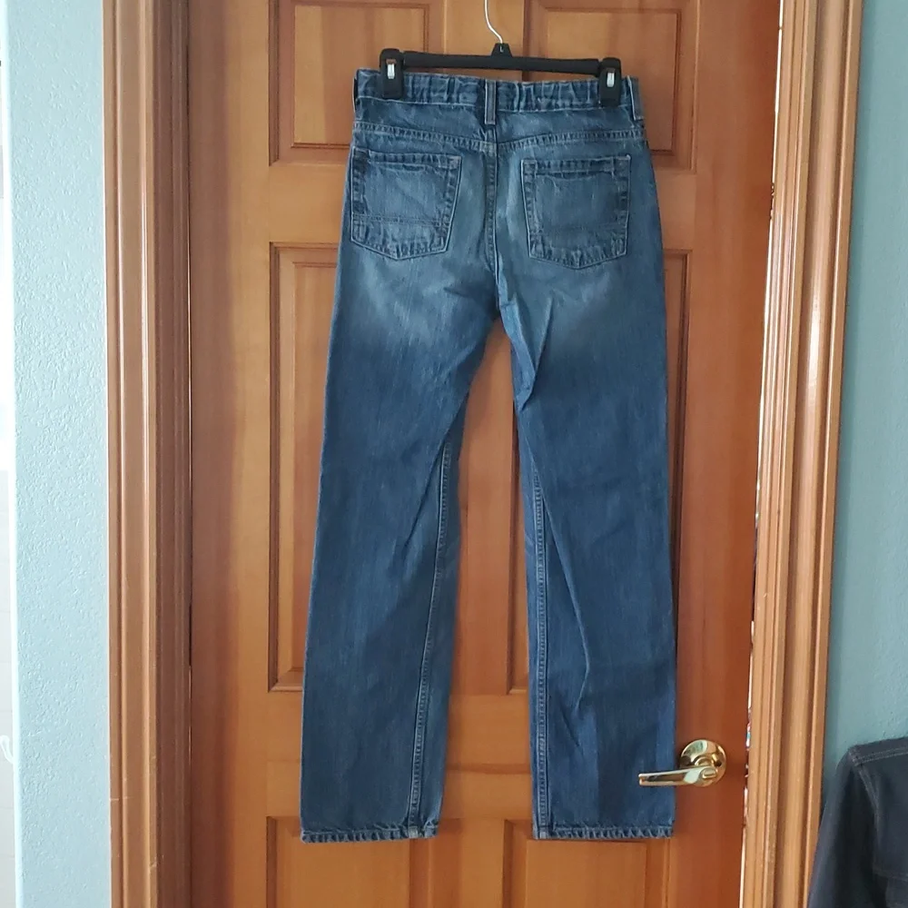 Arizona Jean Co Boys Size 18 Slim Medium Wash Straight Leg‎ Blue Denim Jeans